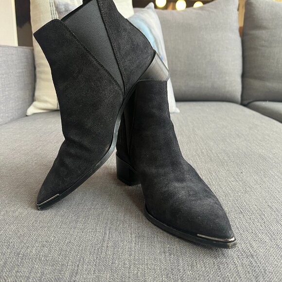 Acne Studios Suede Jensen Ankle Chelsea Boots Black women's size 7/37 Used - Picture 3 of 11